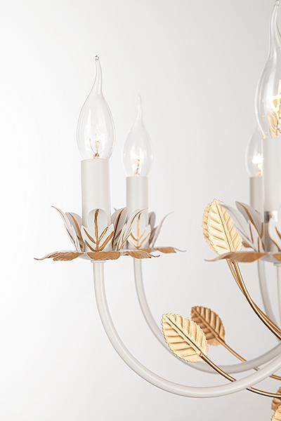 Подвесная люстра Eurosvet 60023/8 белый с золотом