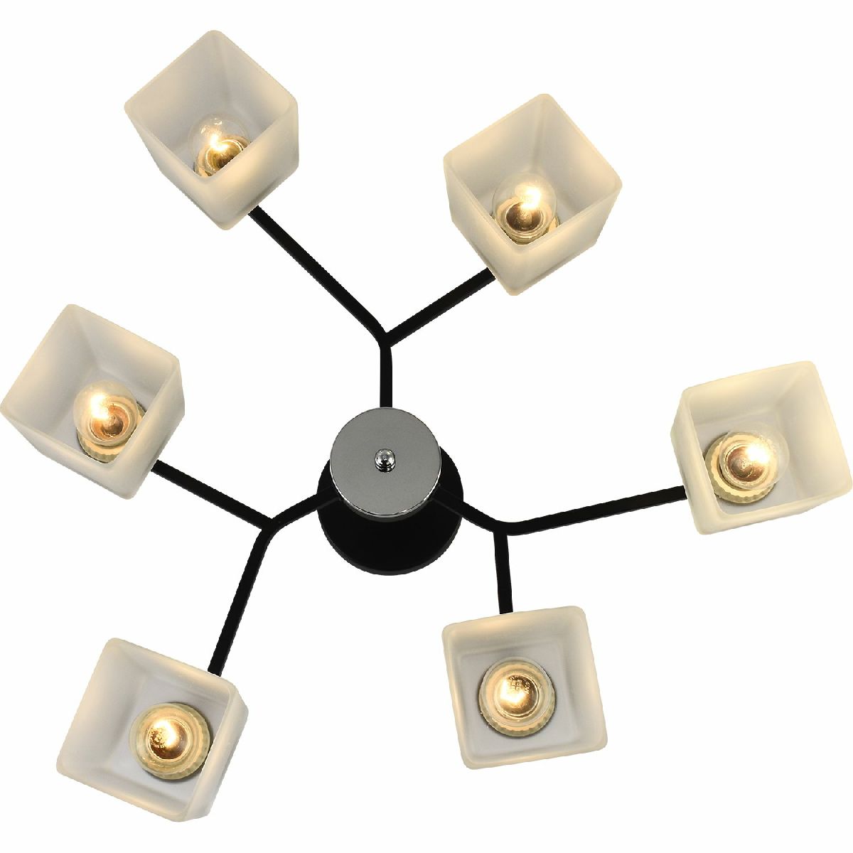 Люстра на штанге Reluce 01367-0.3-06 BK+CR