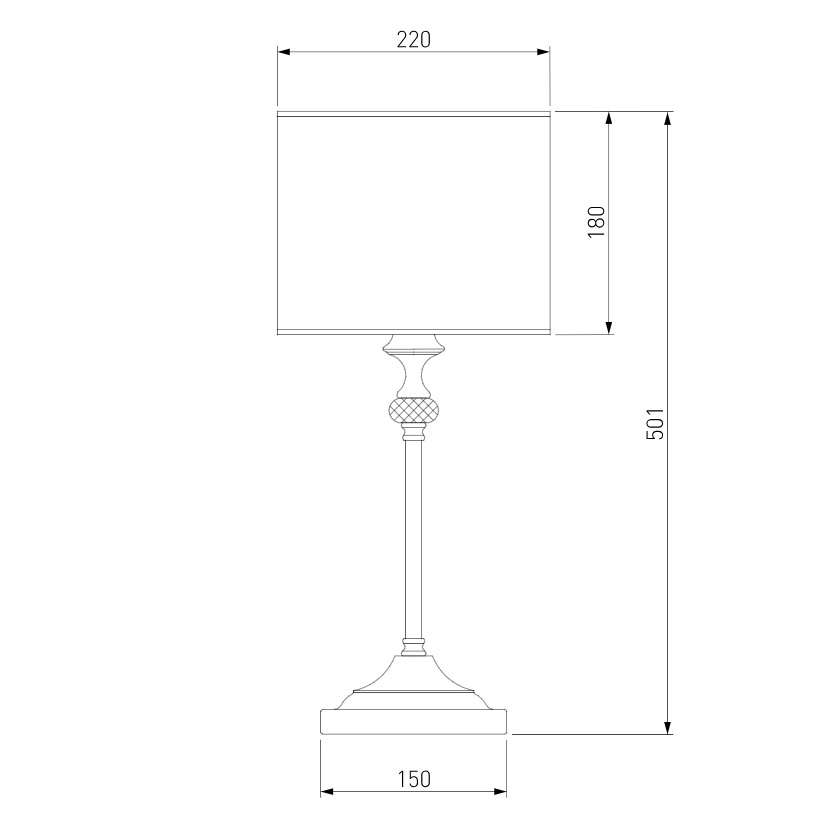 Настольная лампа Eurosvet Ofelia 01049/1 сатин-никель