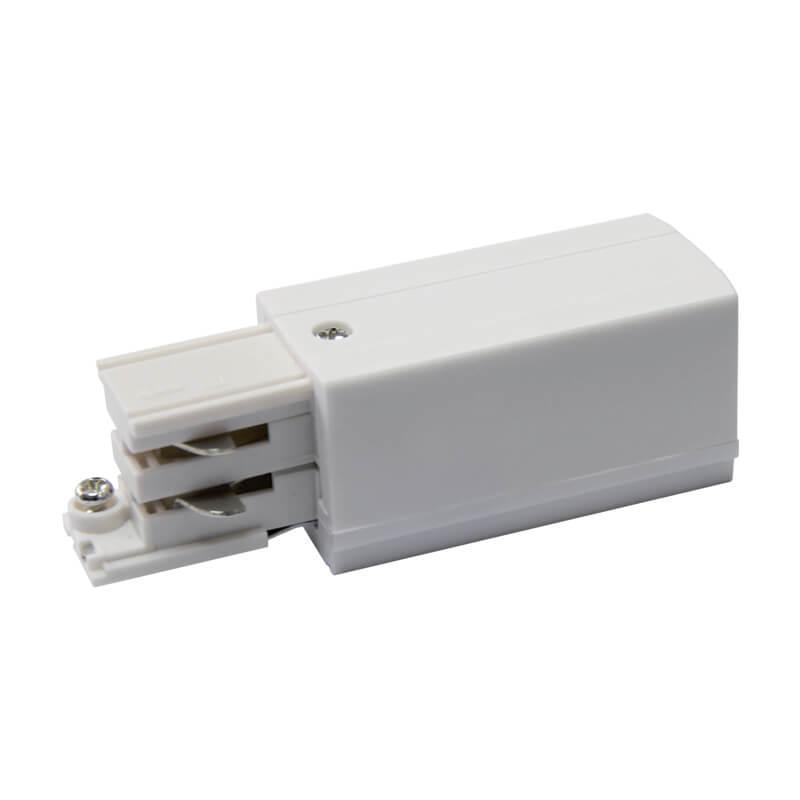 Ввод питания для шинопровода правый (09737) Uniel UBX-A01 Silver