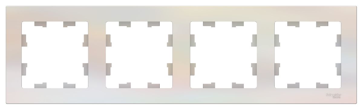 Рамка 4-ая, универсальная Systeme Electric AtlasDesign Жемчуг ATN000404