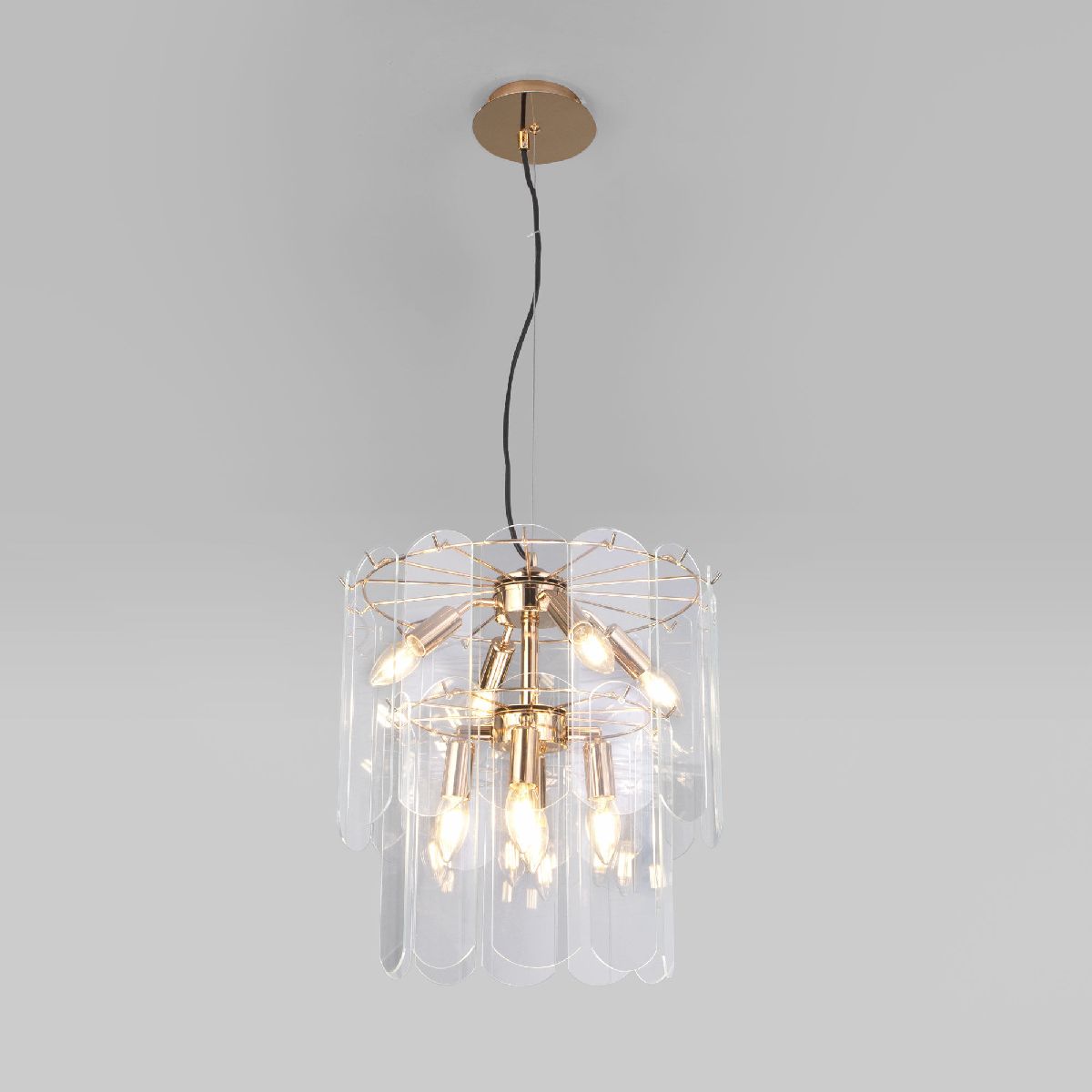 Подвесная люстра Eurosvet Claire 60170/8 золото a070629