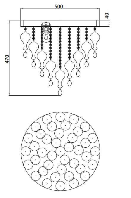Потолочная люстра Rivoli Radiante 6001-110 Б0038147