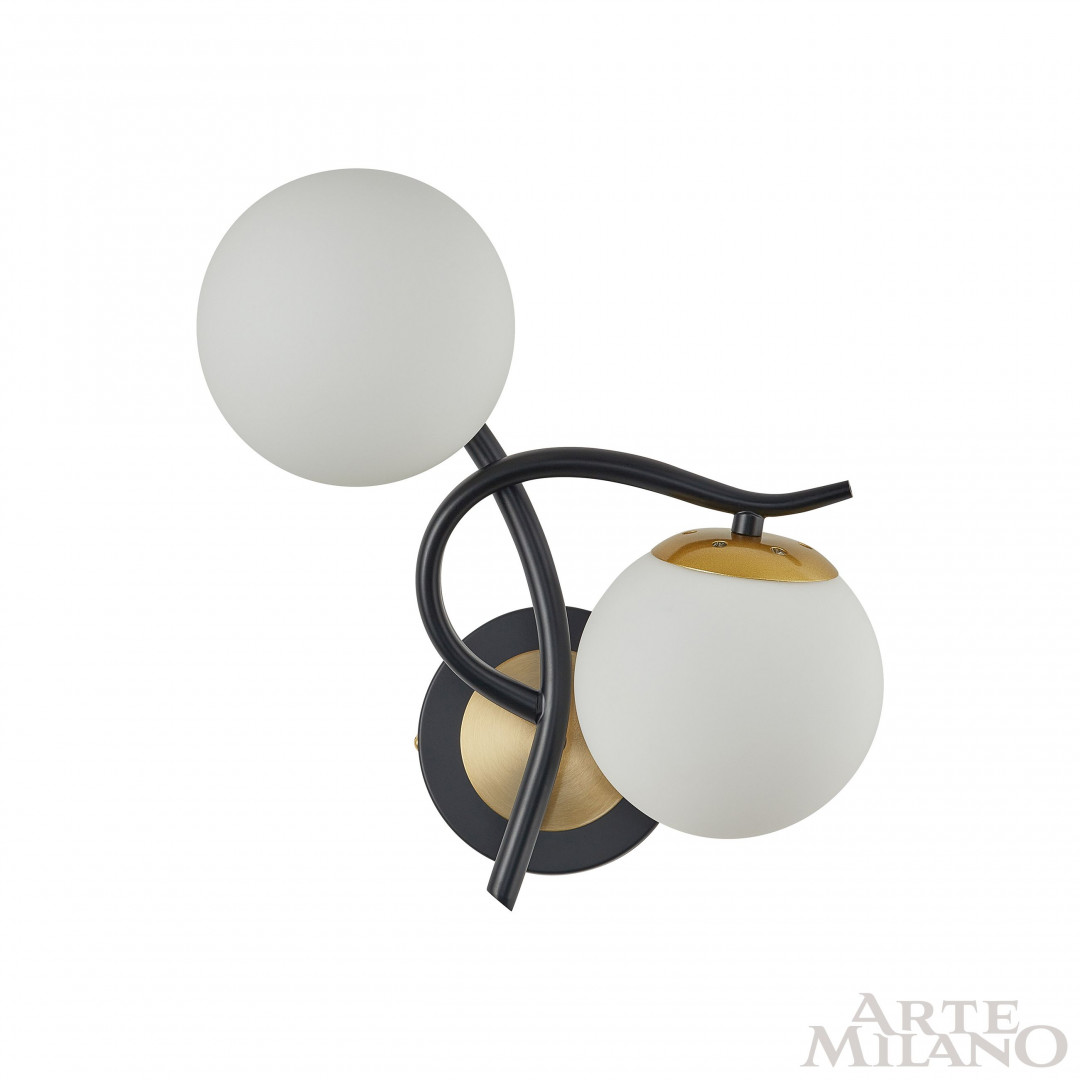 Бра Arte Milano Neapolis 273408/2B BK/GD
