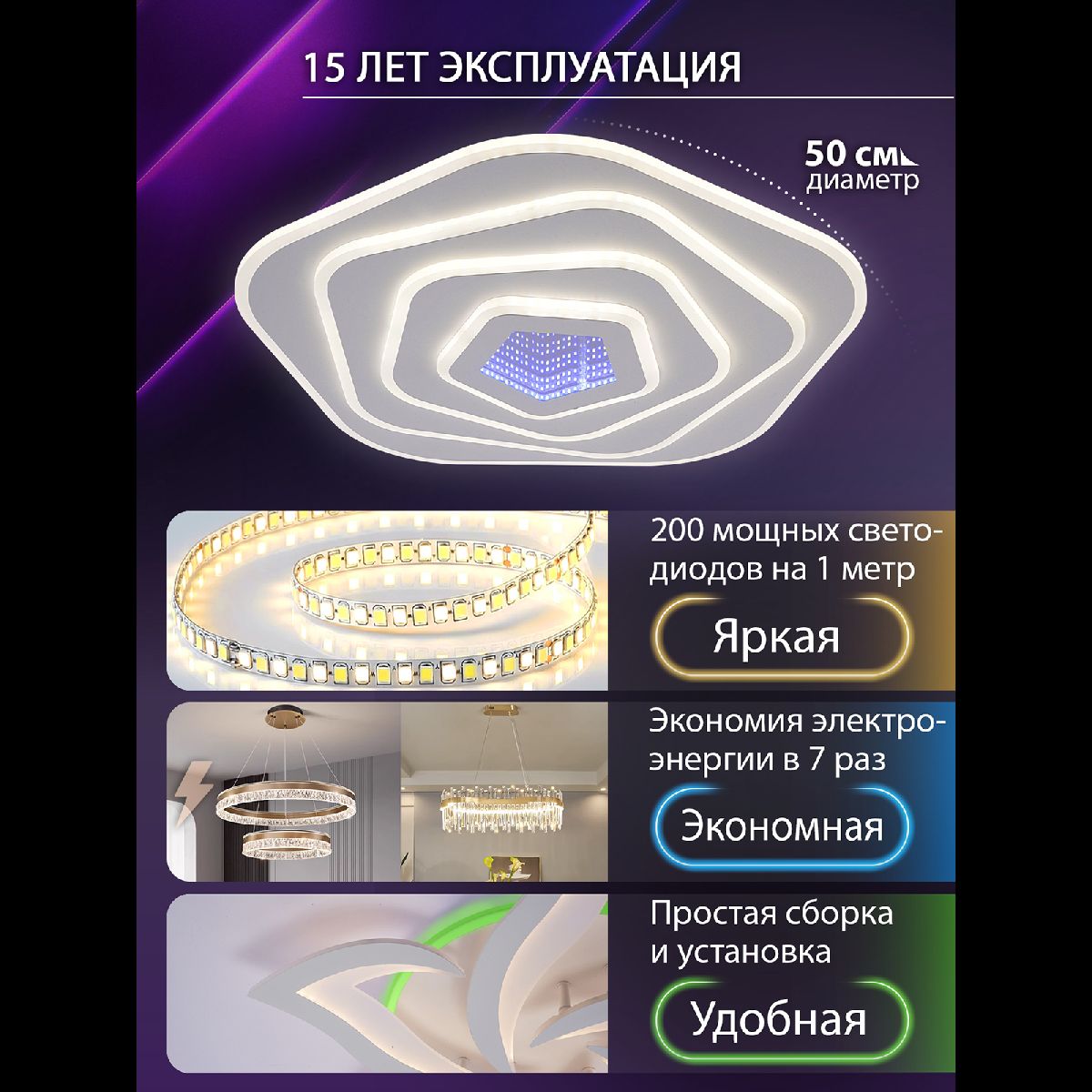 Потолочная люстра Natali Kovaltseva Palace LED LAMPS 81111/4C