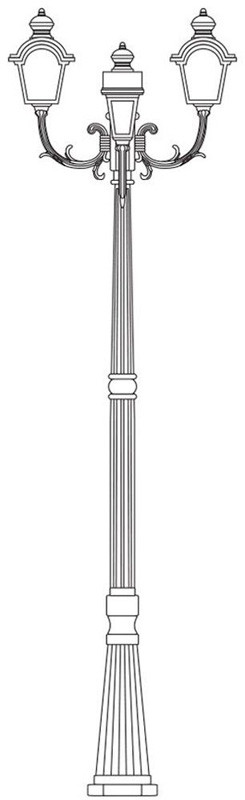 Светильник садово-парковый Feron Византия 11402