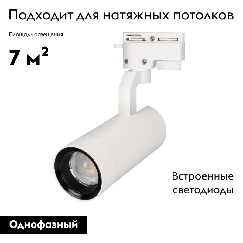 Трековый светодиодный светильник Arlight LGD-Gelios-2TR-R67-20W Day4000 031234