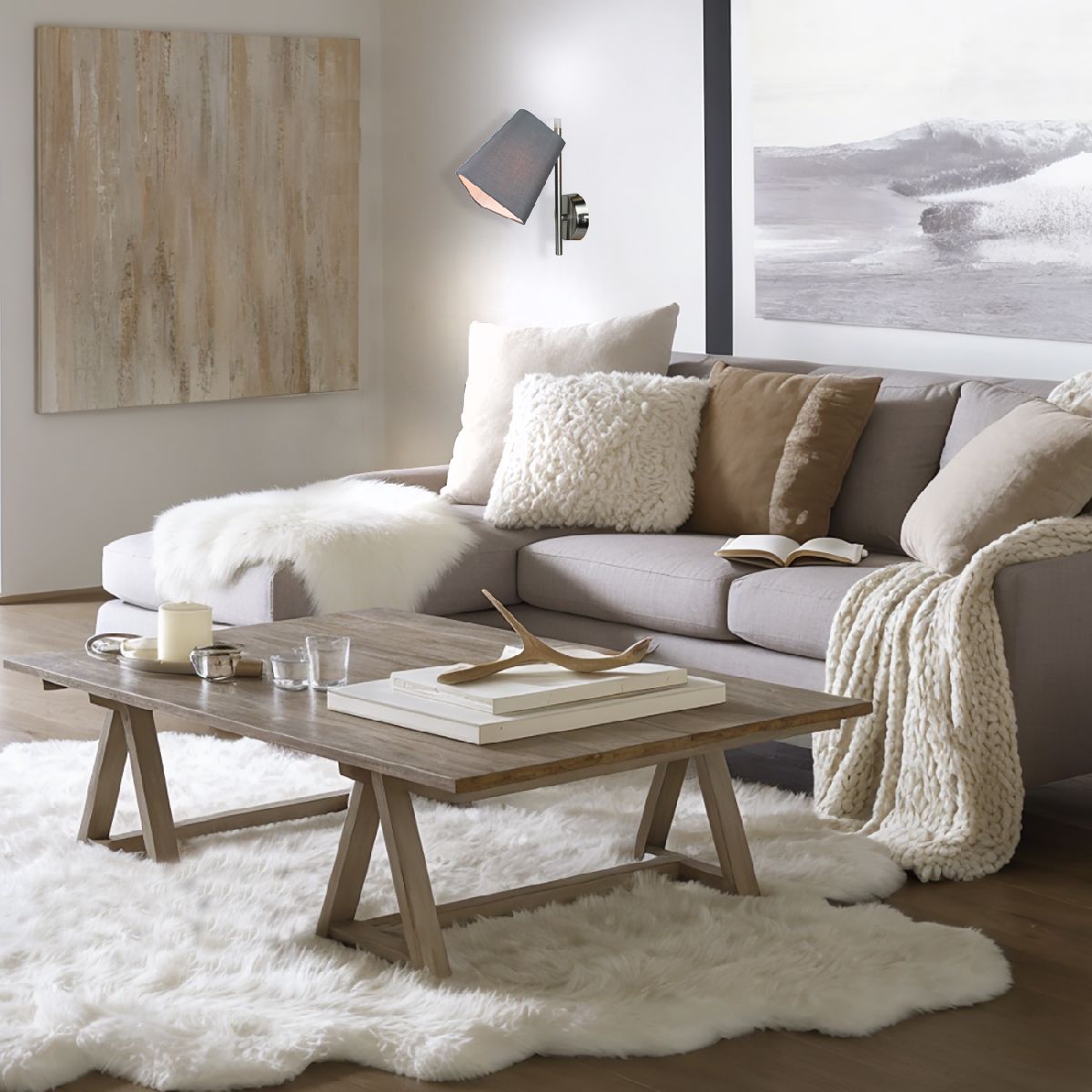 Бра серое Escada Hall 10185/1A Grey