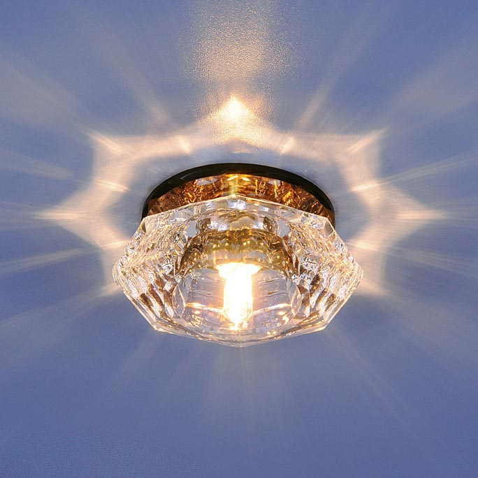 Встраиваемый светильник Elektrostandard 6262 G9 зеркальный/коричневый BR 4690389028694