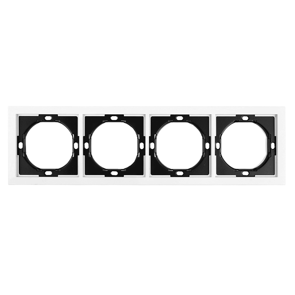 Рамка 4-местная Stekker Мия PFR00-3004-01 белая магнолия 50459