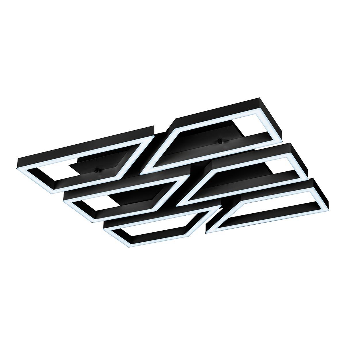 Потолочная светодиодная люстра с пультом iLedex Stellar 8302-800X800-X-T BK