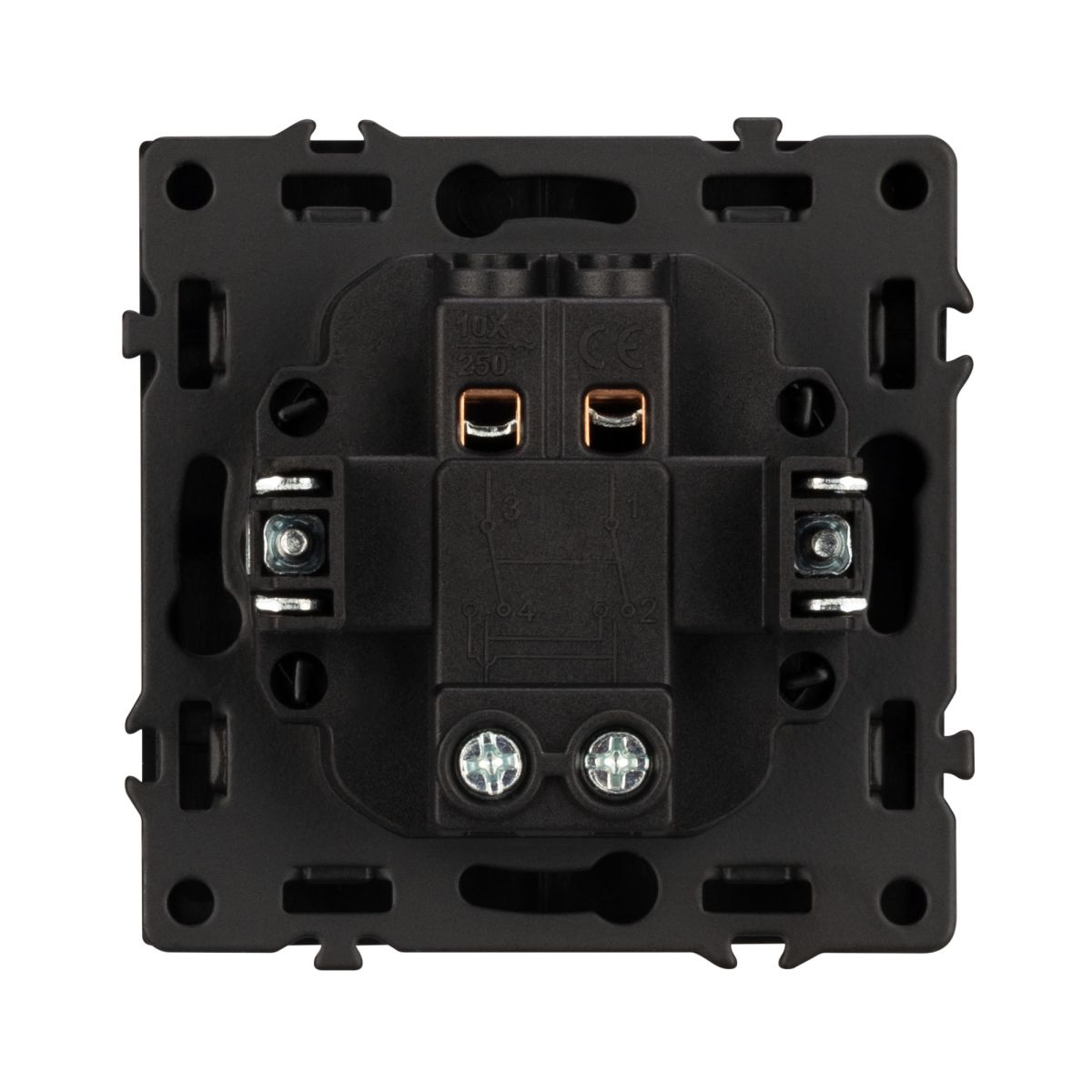 Выключатель перекрёстный 1 кл софт-тач черный оникс Arlight SWT-MKX1-SFPL-BK (250V, 10A) 054249(1)
