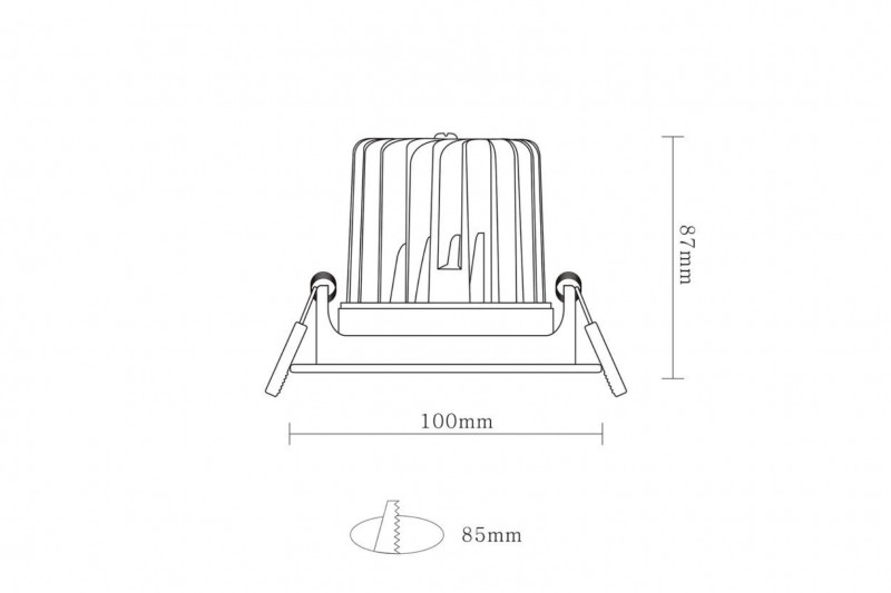Встраиваемый светильник Donolux DL18894R12W1