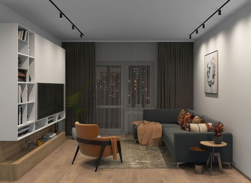 Трековый светодиодный светильник Denkirs DK8007-BK