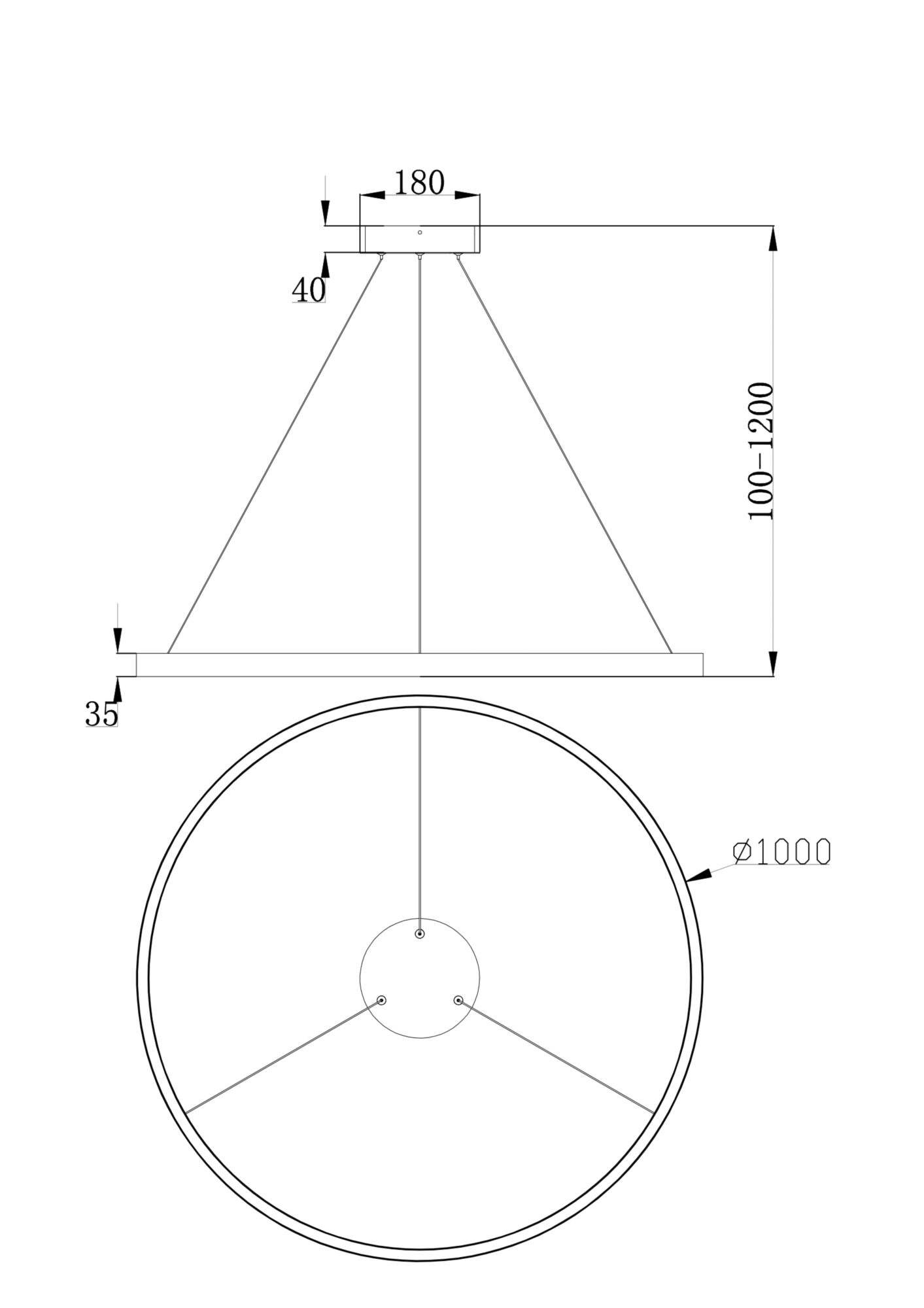 Подвесной светильник Maytoni Rim MOD058PL-L54B4K