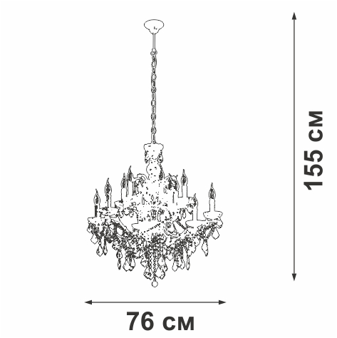 Подвесная люстра Vitaluce V5814-7/12