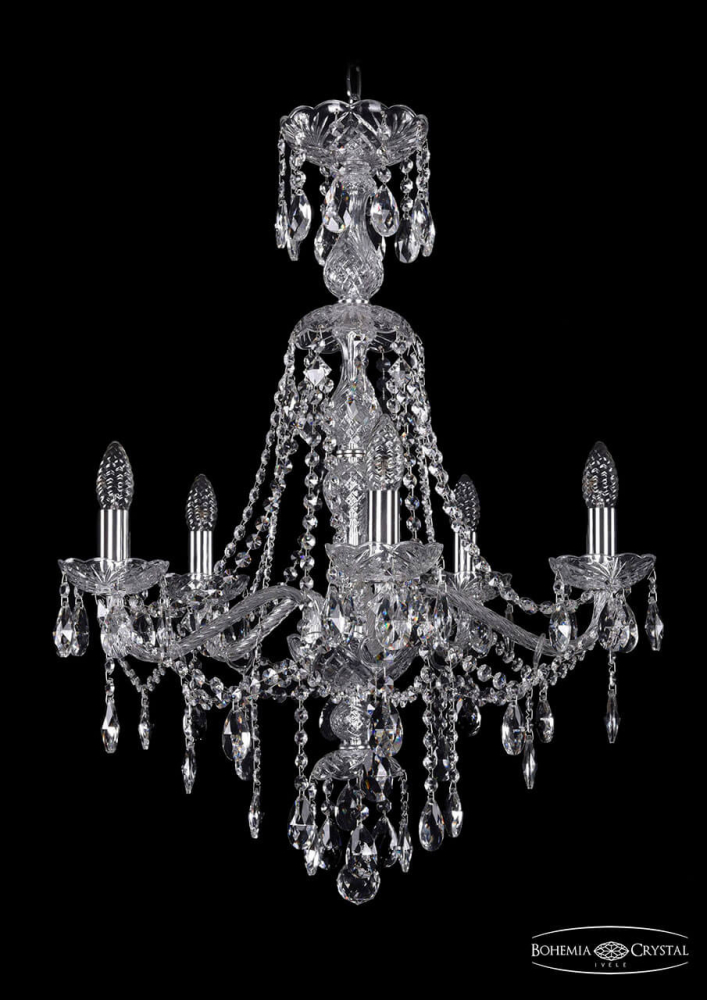 Подвесная люстра Bohemia Ivele 1415/5/200/XL-76/Ni