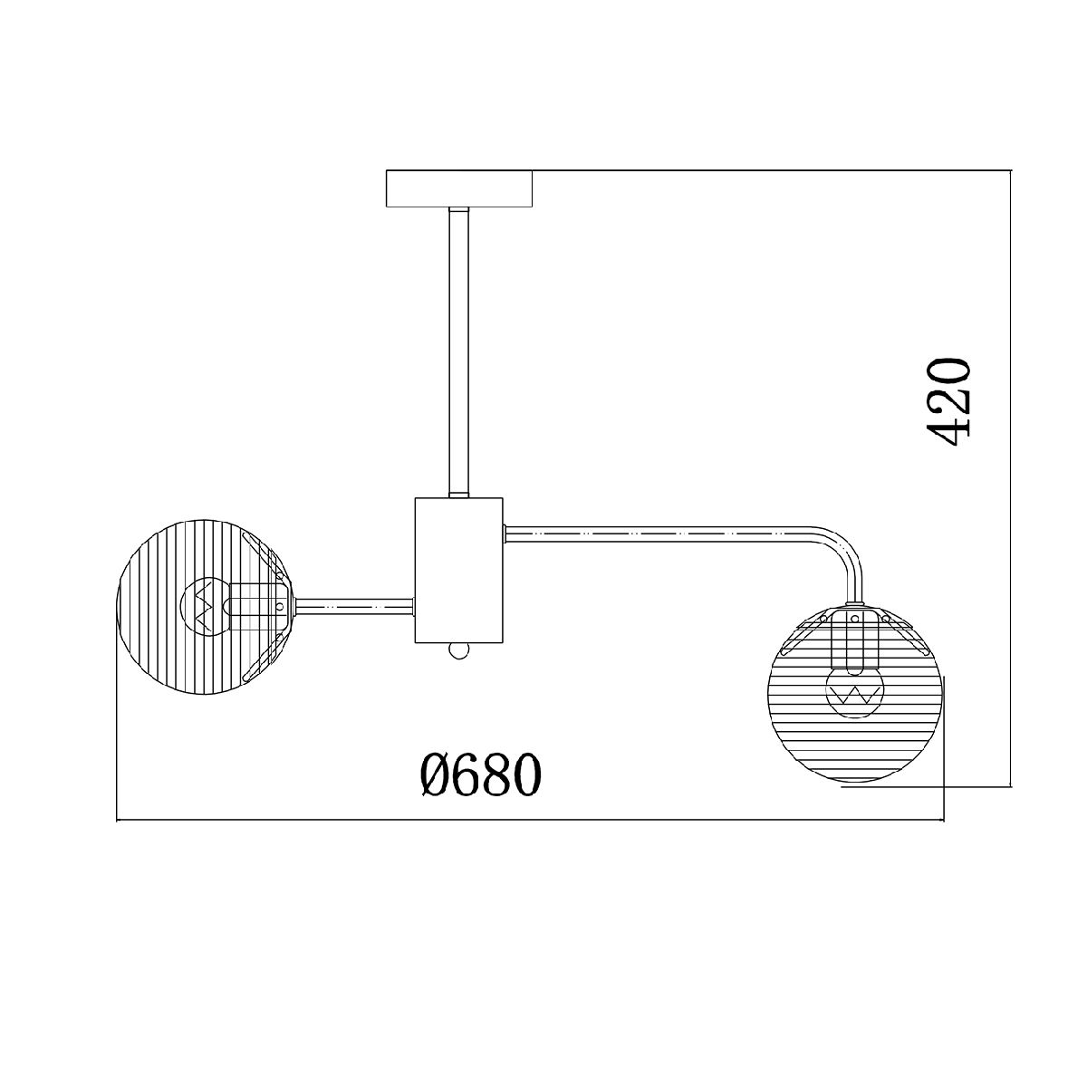 Люстра на штанге Escada Twilight 646/6P