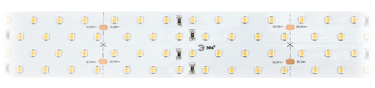 Светодиодная лента Эра 24В 2835 28,8Вт/м 3000К 2,5м IP33 LS2835-28,8-280-24-33-3000К-quadruple-2,5m Б0043106