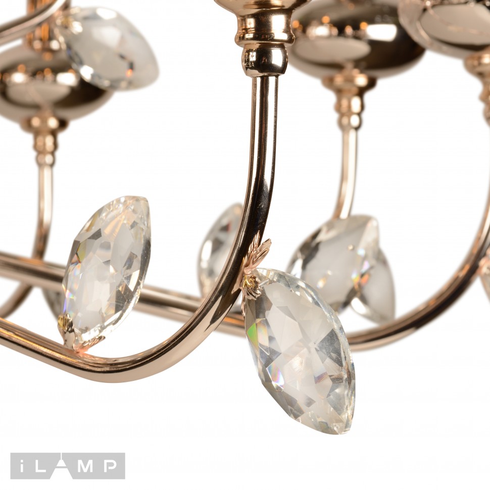 Подвесная люстра iLamp Dames 1020-10+5 GD