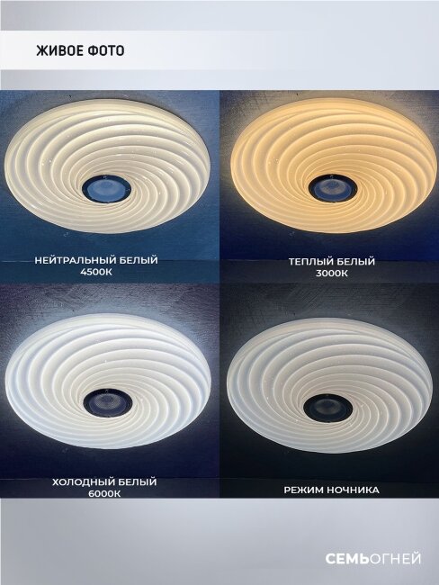 Потолочный светильник Seven Fires Флорес 45440.45.90.77BT-RGB