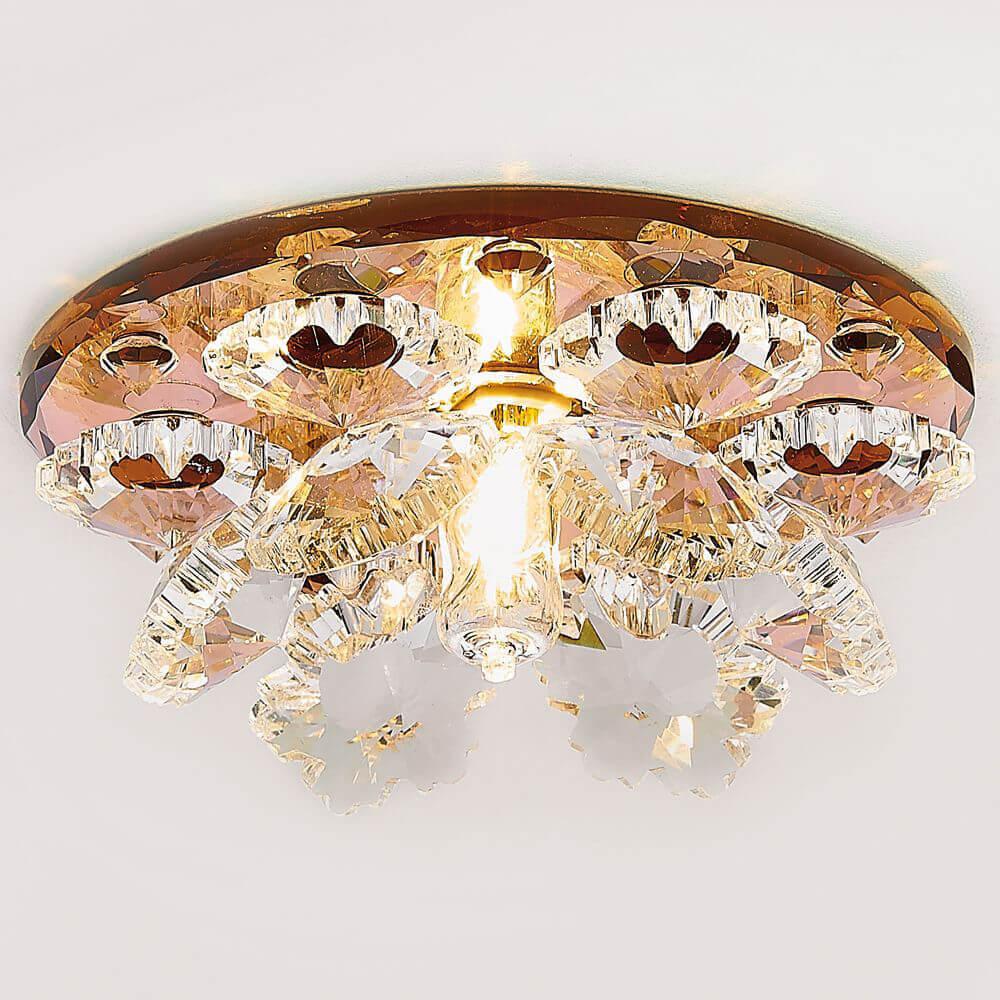 Встраиваемый светильник Ambrella Light Crystal K440 BK