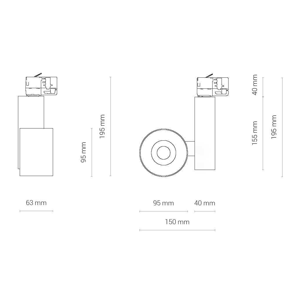 Трековый светильник Nowodvorski Nea Led 8754
