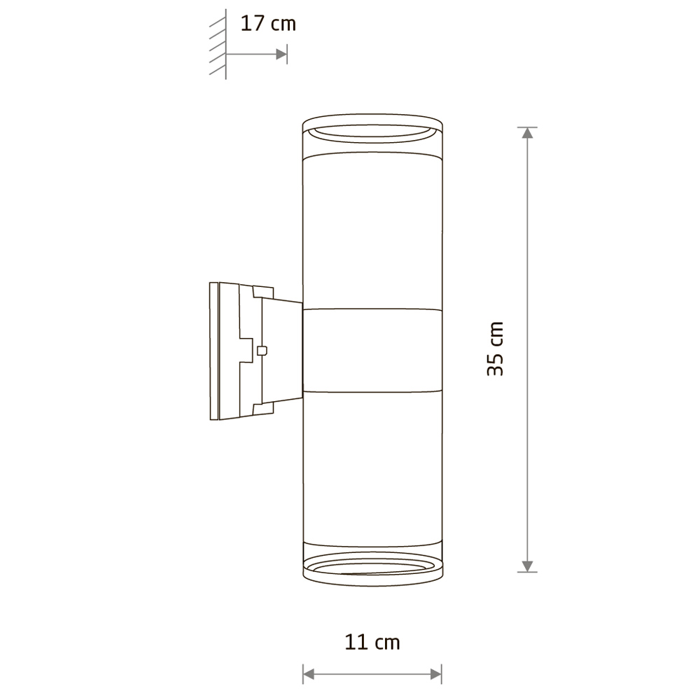 Уличный настенный светильник Nowodvorski Rock Pro Graphite 10688