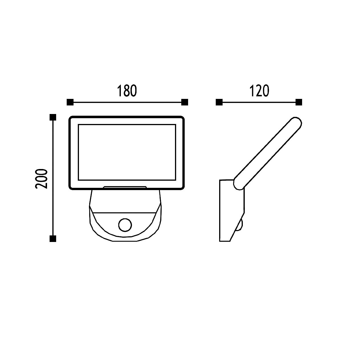 Уличный настенный светильник Elvan PJ-1516/1-18W-WW-Gr