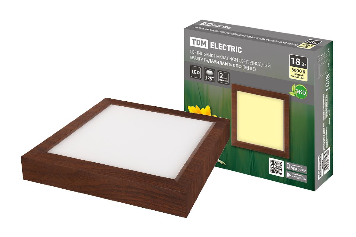 Настенно-потолочный светодиодный светильник TDM Electric Даунлайт СВО SQ0329-0422