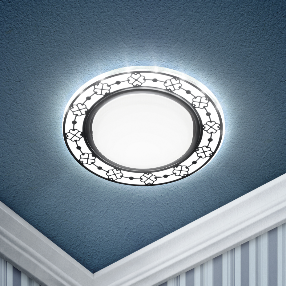 Встраиваемый светильник Эра DK LD28 WH/BK /1 Б0048932