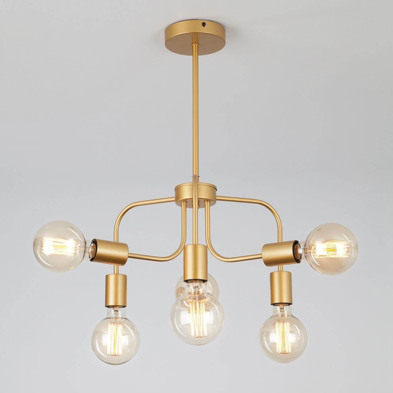 Подвесная люстра Eurosvet Avion 70058/6 золото