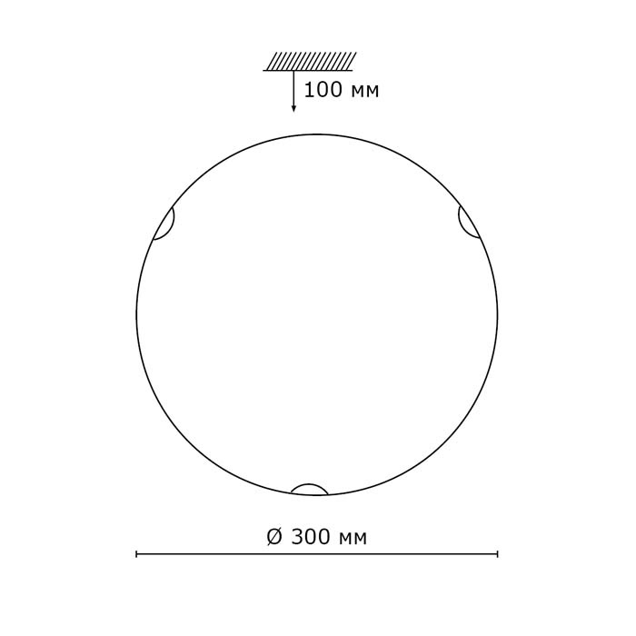 Настенно-потолочный светильник Sonex Halo 157/K