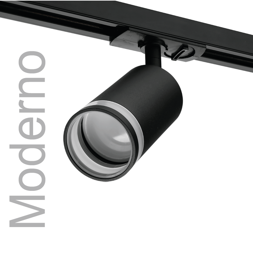 Трековый однофазный светильник Wolta Moderno WTL-GU10/04B