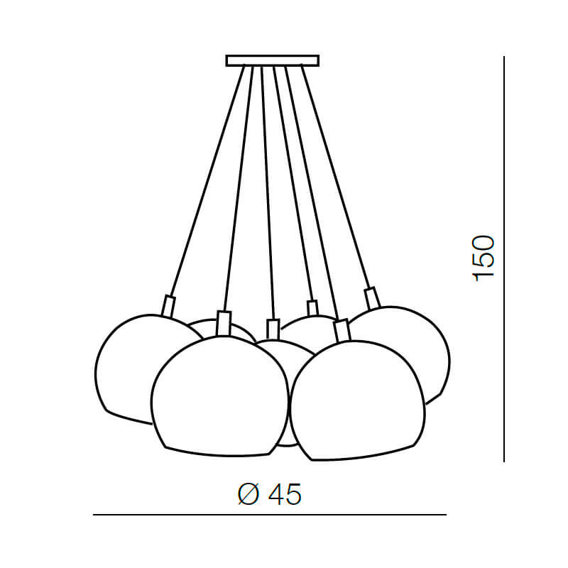 Подвесной светильник Azzardo Noa 7 AZ1032