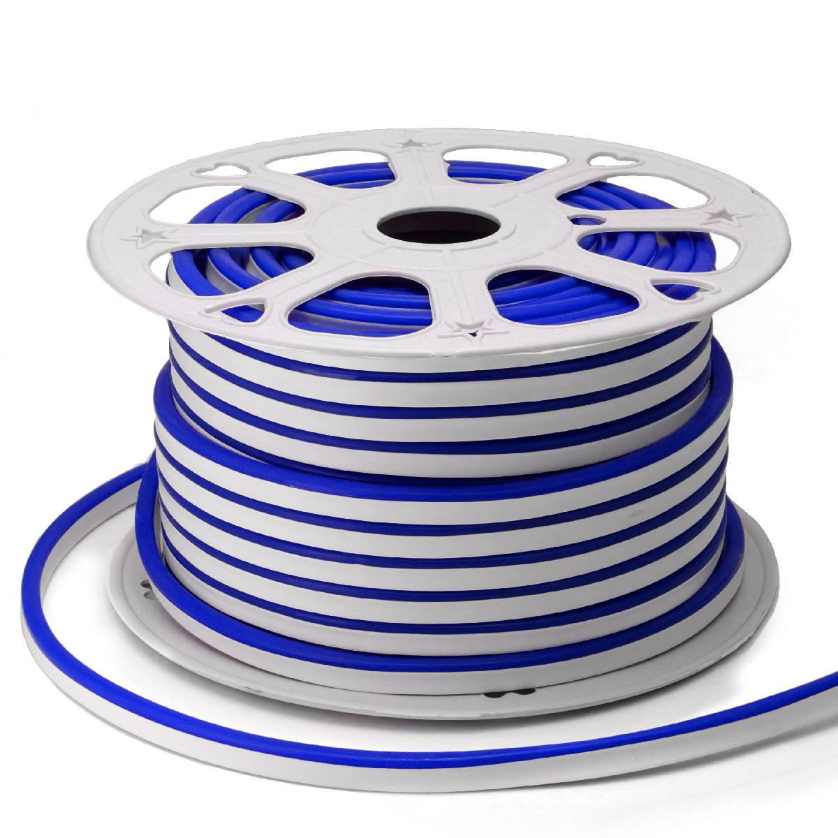 Светодиодный неон мини Apeyron 220В 6Вт/м smd2835 108д/м IP65 150Лм/м 50м синий 10-83