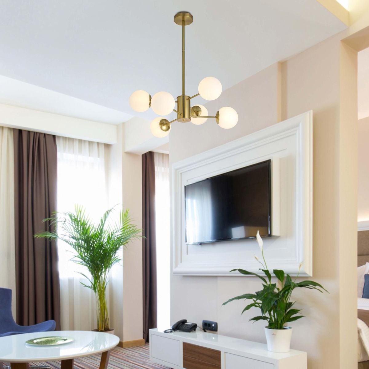 Люстра на штанге Alfa Light F1624-07