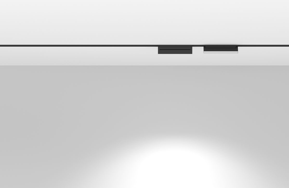 Трековый магнитный светильник Luminotti Genesis Bend L.302.12.3K.BK