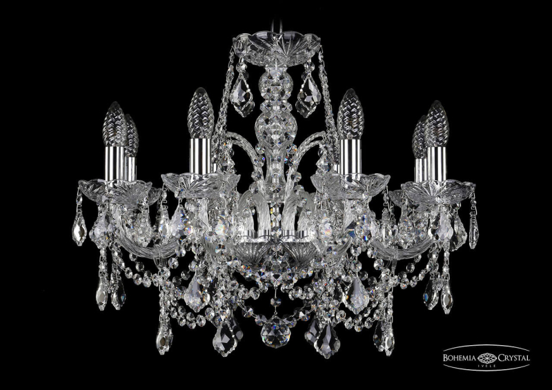 Подвесная люстра Bohemia Ivele 1411/8/195/Ni/Leafs