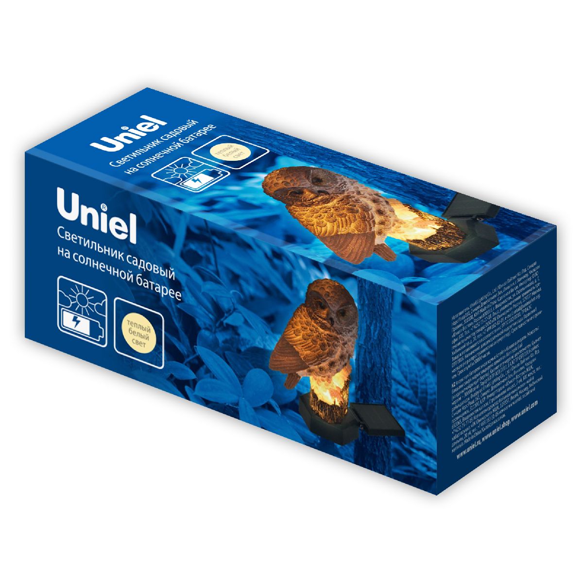 Садовый светильник на солнечной батарее Uniel USL-S-829/PM290 BROWN OWL UL-00011605