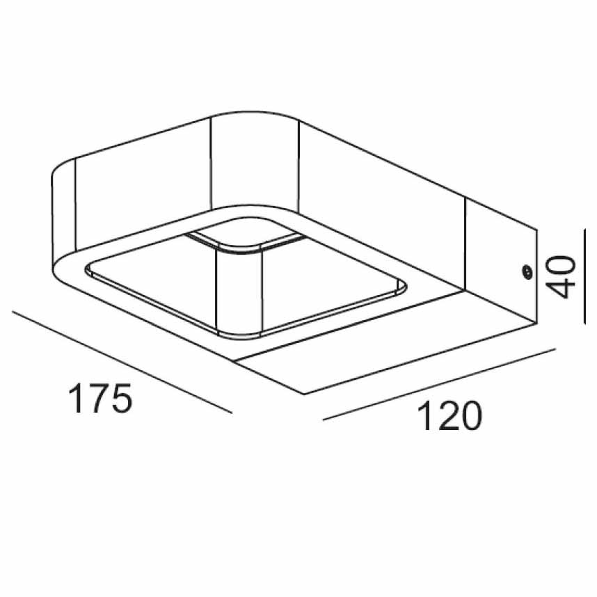 Уличный настенный светодиодный светильник Lucide Trywo 27867/05/31