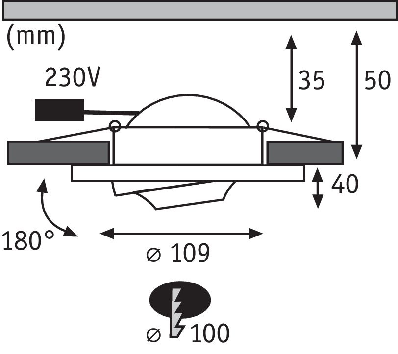 Встраиваемый светодиодный светильник Paulmann Premium Drip 92916