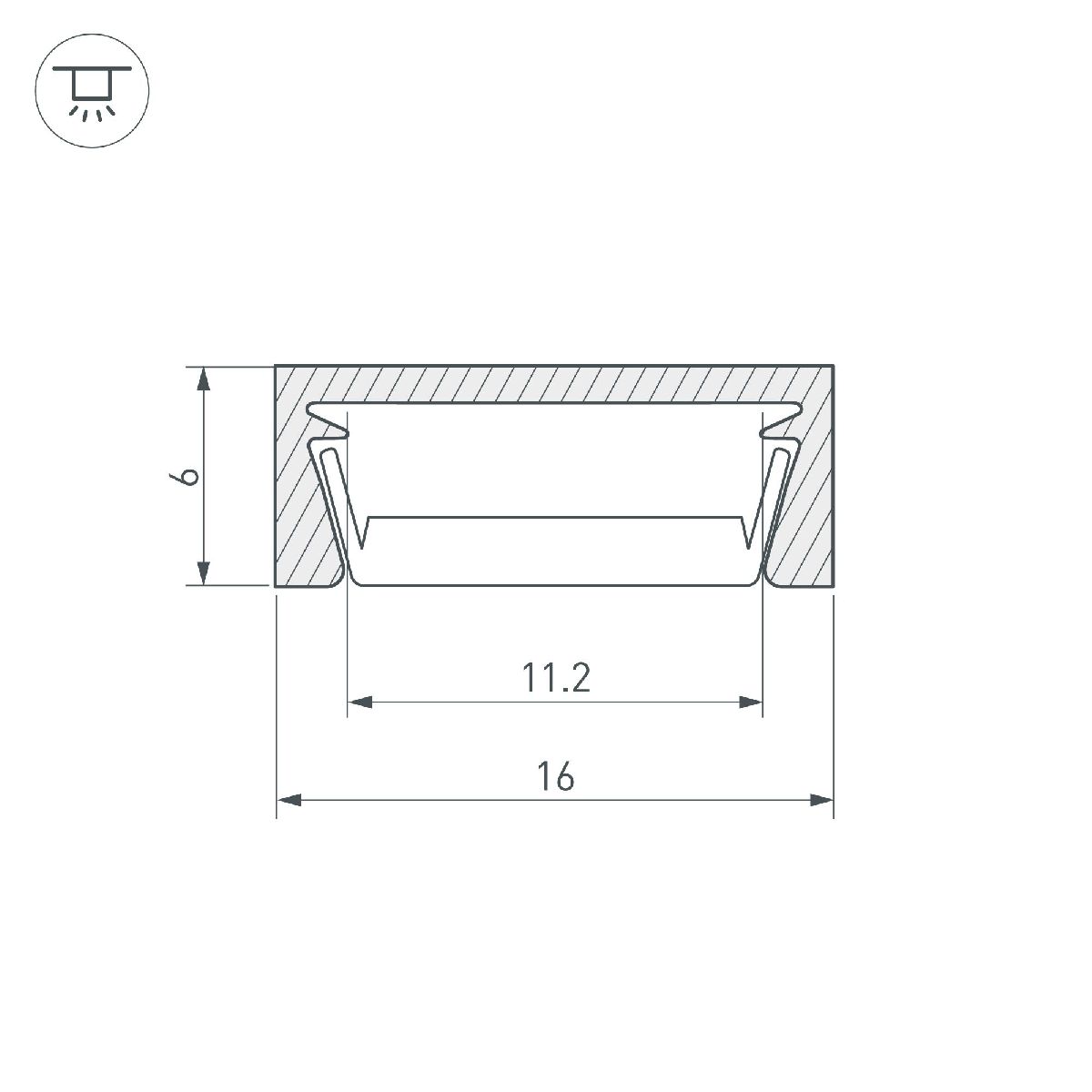 Профиль Arlight MIC-M-2000 ANOD BLACK 044540