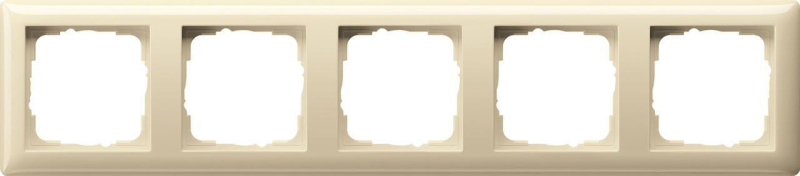 Рамка 5-постовая Gira Standard 55 кремовый глянцевый 021501