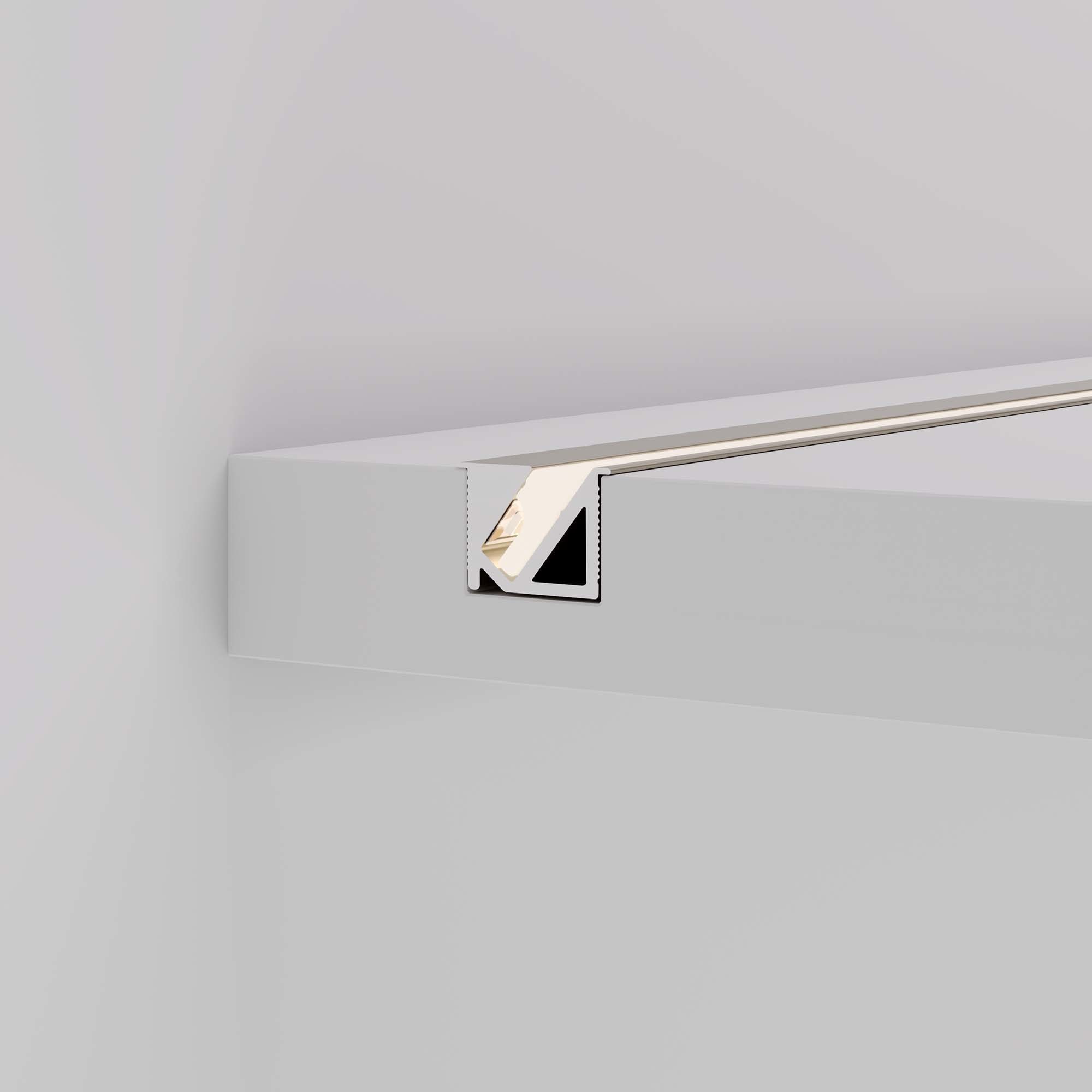 Алюминиевый профиль Arlight SL-BEVEL-H10-F14-2000 ANOD OLIVE GREY 038200