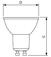 Лампа светодиодная Deko-Light Value GU10 4,9W 2700K 180049