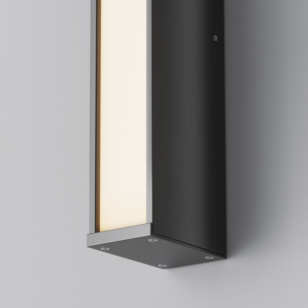 Уличный настенный светильник IP65 Maytoni Corte O571WL-L20B3K