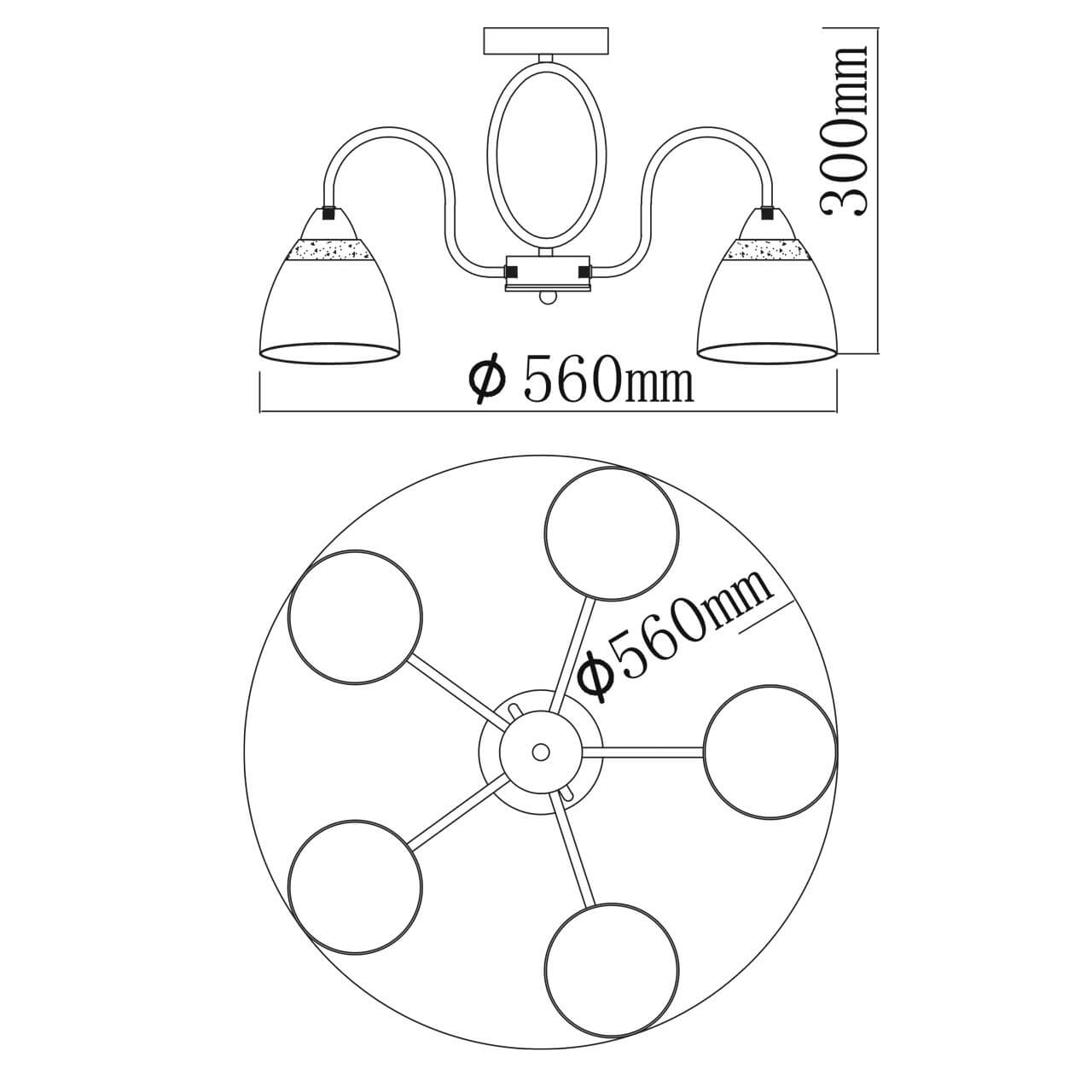 Потолочная люстра De Markt Альфа 324017305