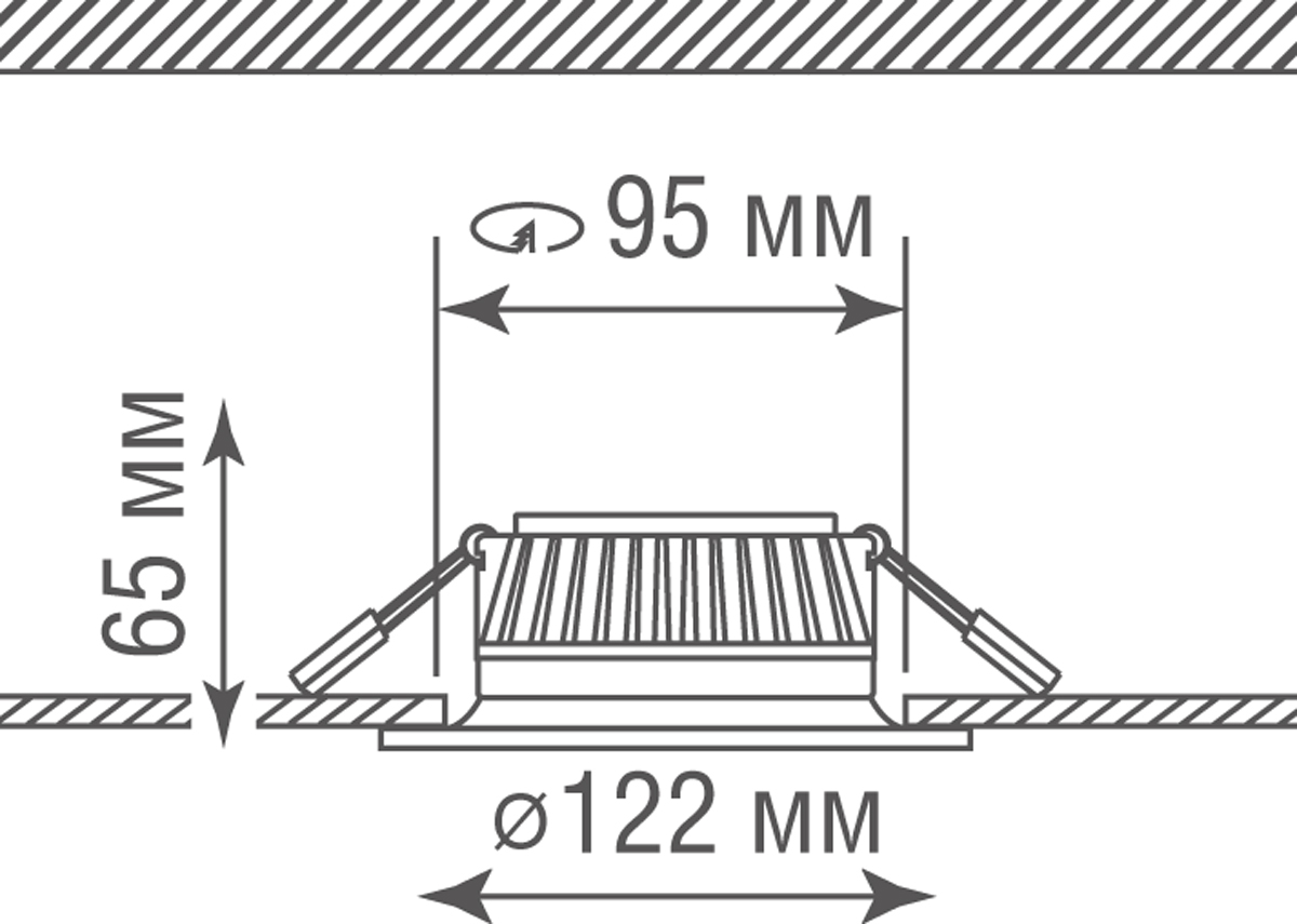 Встраиваемый светильник Donolux Ritm DL18891NW9W