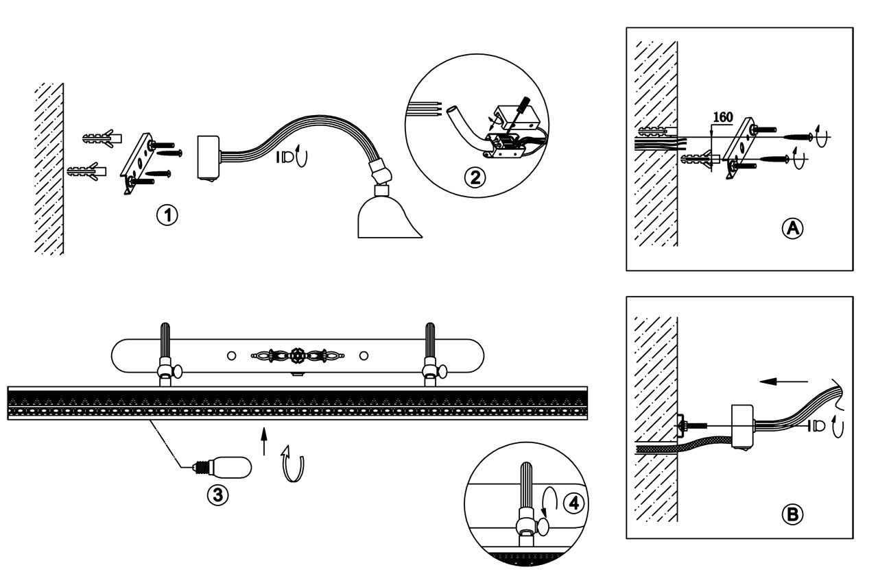 Подсветка для картин Odeon Light Rio 2701/4W